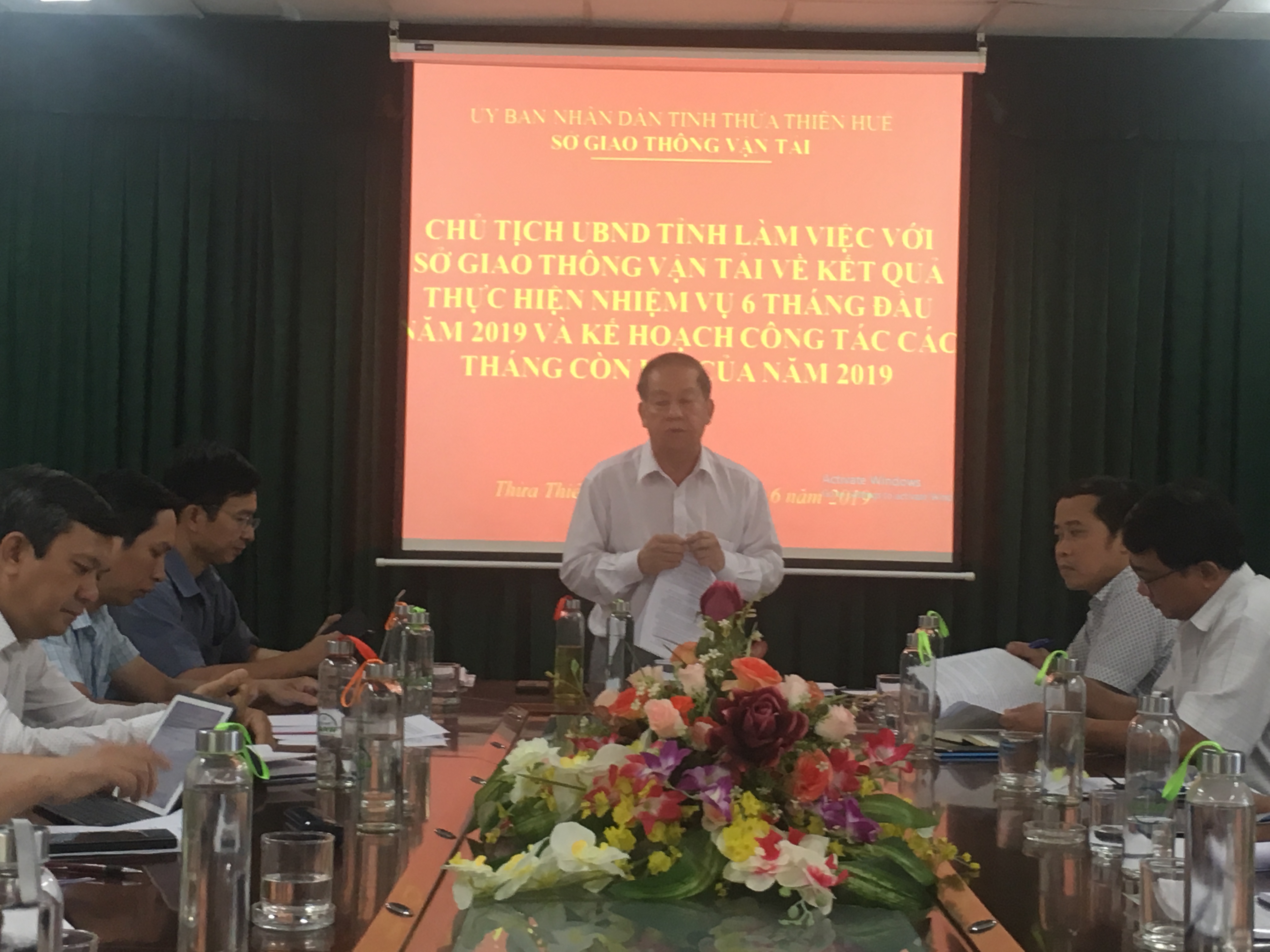 Đồng chí Phan Ngọc Thọ, Phó Bí thư Tỉnh ủy, Chủ tịch UBND tỉnh phát biểu kết luận buổi làm việc
